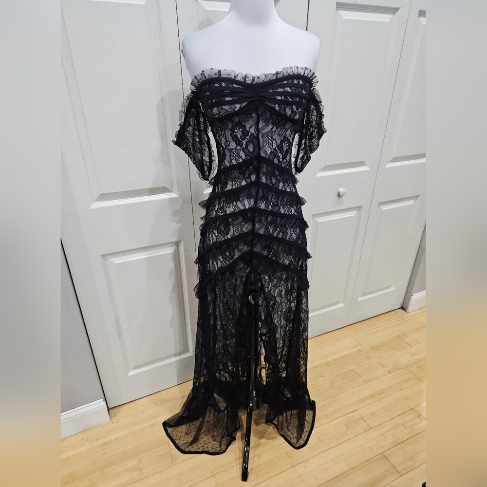 ★ISO★ Dolls Kill Unholy Unearthed Beauty Black Lace Maxi Dress ★ISO★ 🙏 SMALL